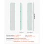 VEVOR Inflatable Gymnastics Air Mat 20 ft Training Mats w/ Electric Pump, 4 inches Thick Sturdy Tumble Track, Tumbling Mat for Home Use/Gym/Outdoor/Yoga/Cheerleading/Beach/Park/Water, Mint Green