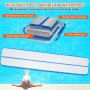 VEVOR Gymnastiek-luchtmat Opblaasbare gymnastiek-tuimelmat, tuimelbaan met elektrische pomp, 498 x 101 x 10 cm trainingsmatten voor thuisgebruik/gym/yoga/cheerleading blauw