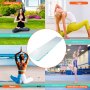 VEVOR Gymnastiek-luchtmat Opblaasbare gymnastiek-tuimelmat, tuimelbaan met elektrische pomp, 498 x 101 x 10 cm trainingsmatten voor thuisgebruik/gym/yoga/cheerleading groen