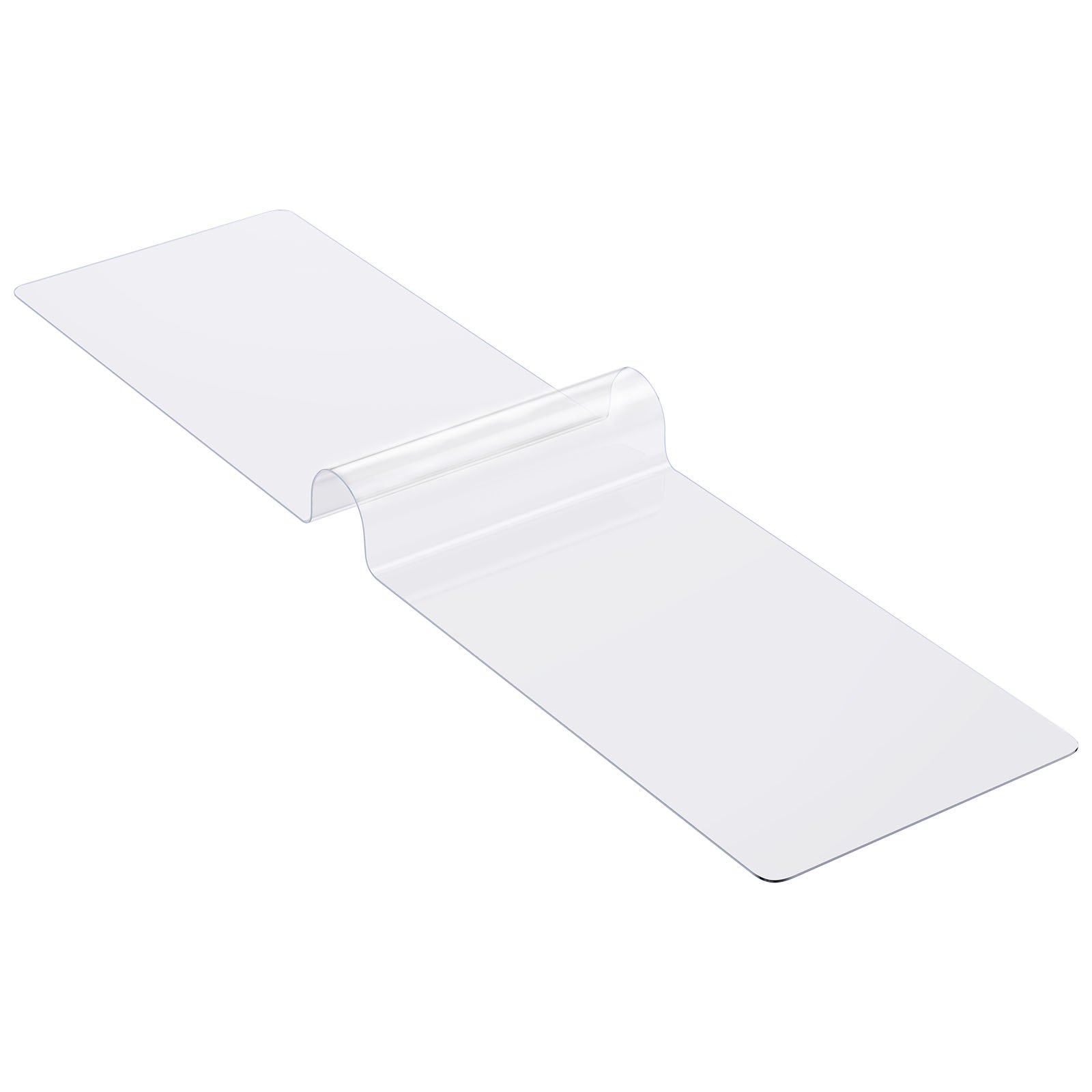 VEVOR Plastic tafelkleed, 24 x 96 inch, 1,5 mm dik, transparante tafelbeschermer, rechthoekige PVC bureau-onderlegger, waterdichte en gemakkelijk te reinigen bureau-onderlegger, tafelkleed, voor kantoor, ladekast, eettafel, nachtkastje