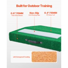 VEVOR Pitching Mound Draagbare Pitcher Mound Honkbal Softbal Training 250kg