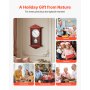 VEVOR Grandfather Clock, 18 in Classic Vintage Pendulum Clock, Pine Wood & MDF Wall Clocks with Quartz Movement and Quiet Design, for Living Room, Bedroom, Home Decor, and Gift (Cherry Tone Finish)