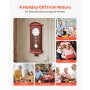 VEVOR Grandfather Clock, 26.7 in Classic Vintage Pendulum Clock, Pine Wood & MDF Wall Clocks with Quartz Movement and Quiet Design, for Living Room, Bedroom, Home Decor & Gift (Cherry Tone Finish)