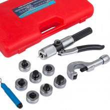 Gereedschapsset Hydraulische slangbuis pijpexpander 3/8" - 1-1/8" met 7 expanderkoppen