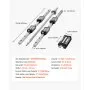 VEVOR lineaire geleiders, HGR20, 2-pack 600 mm lineaire rails, 1x kogelspindel, 4x schuifblokken, met BF12/BK12 eindsteun, koppeling en moerbehuizing, voor doe-het-zelf CNC-freesmachines en -draaibanken.