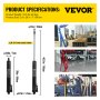 VEVOR hydraulic long ram jack product specifications and various usage scenarios.