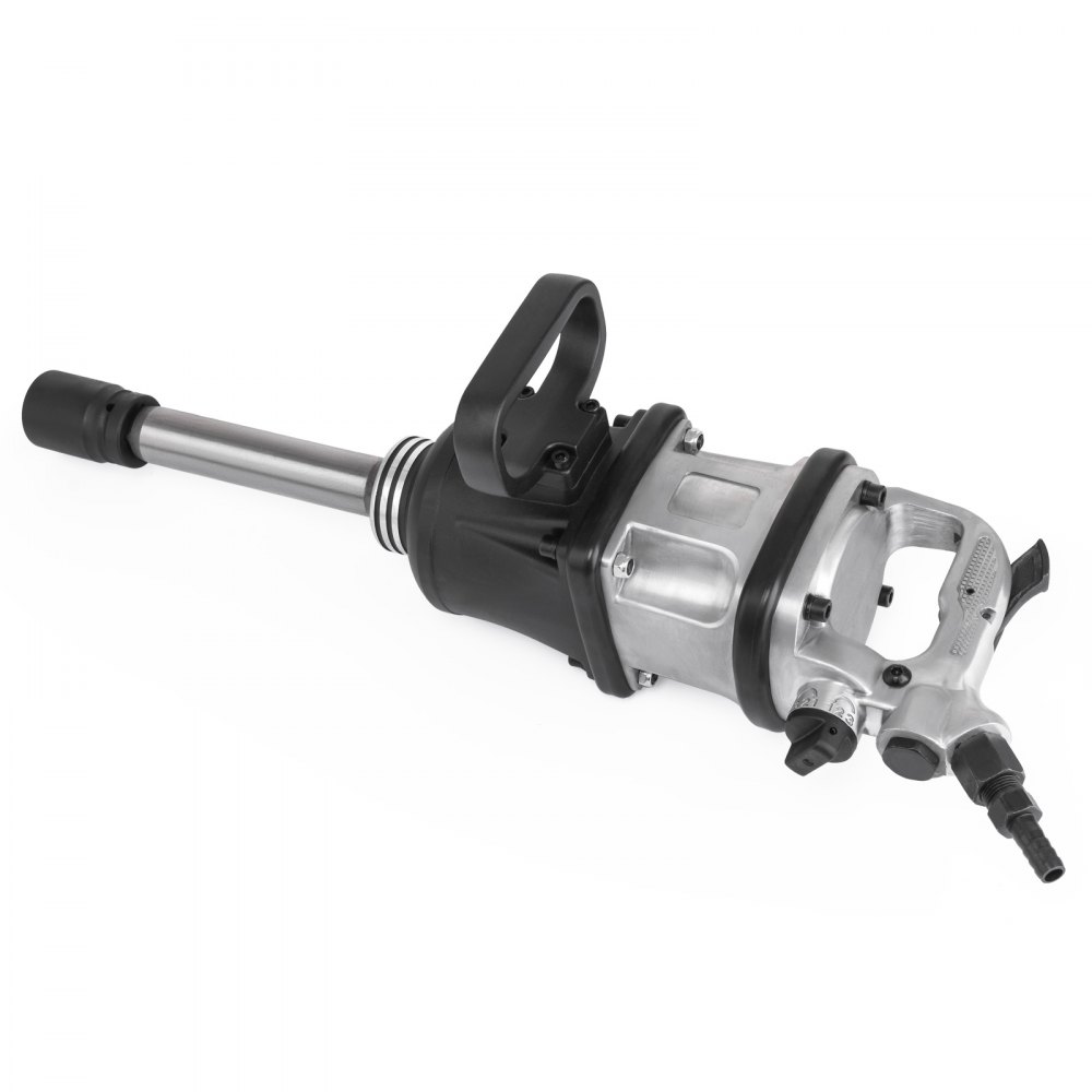 VEVOR 3800N.M 1" Air Impact Wrench Pneumatic Long Nose 3800 Ft lbs Long Shank 8inch 4000RPM Heavy Duty Car Workshops Busy Garages