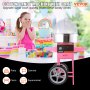 VEVOR Commercial Cotton Candy Machine with Cart & Cover Sugar Floss Maker 1000W