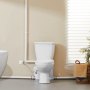 VEVOR Toiletsysteem Crusher Toiletsysteem met krachtige 500W Crusherpomp, toilet met achteruitgang en drijfvermogenspoeling voor kelder, waterafvoer met dubbele spoeling
