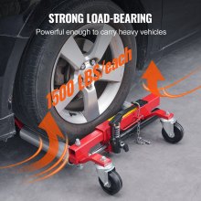 VEVOR Wheel Dolly Heavy Duty Vehicle Positioning Tire Car Lifter 1500Lbs 4 Pack