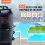 VEVOR Cartridge Pool Filter, 49 Sq.m Filter Area Inground Pool Filter, Above Ground Swimming Pool Filtration Filter System with Upgrade Filter &Leak-proof, for Hot Tubs, Spa, Inflatable Pool