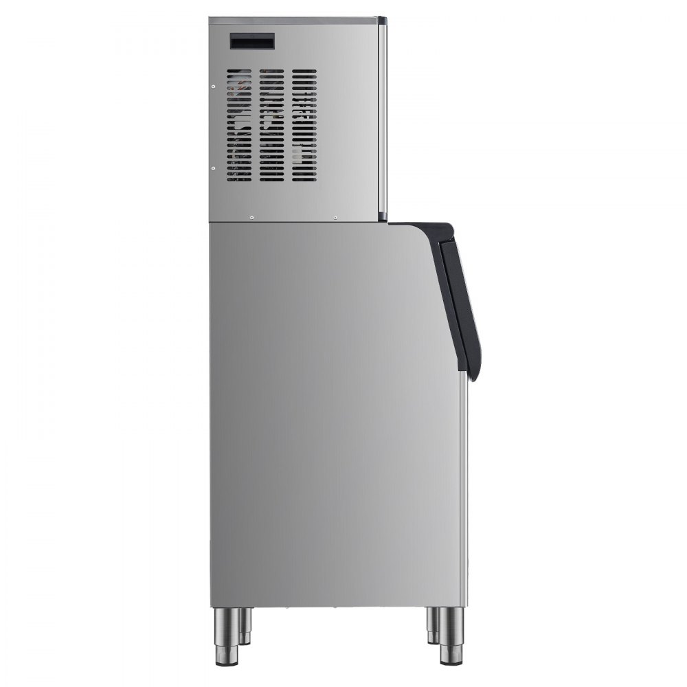 VEVOR Commerciële ijsmachine 181,4 kg/dag ijsmachine met grote opslagbak van 136 kg, automatische zelfreinigende ijsmachine met touchscreen voor bar, café, restaurant, winkel, commercieel