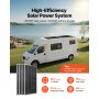 VEVOR 800W 12V zonnepaneel complete set, 4x 200 monokristallijne zonnepanelen + 12,8V 300Ah LiFePO₄ accu + 60A MPPT laadregelaar + 2kW omvormer voor thuis, kleine boerderij, hut, off-grid