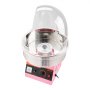 VEVOR elektrische suikerspinmachine 1000W, suikerspinmaker met deksel, roestvrijstalen kom en suikerlepel, ideaal voor carnaval, verjaardagen, familiefeesten, roze suikerspinmachine