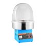 VEVOR elektrische suikerspinmachine 1000W, suikerspinmaker met deksel, roestvrijstalen kom en suikerlepel, ideaal voor carnaval, verjaardagen, familiefeesten, blauwe suikerspinmachine