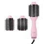 VEVOR Hair Blow Dryer Brush, Ionic Hot Air Styling Brush with 2.6" & 2.95" Head