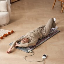 VEVOR Ver-infrarood warmteband 1530x615x20mm verwarmingsmatras 4-in-1 natuurlijke therapieën