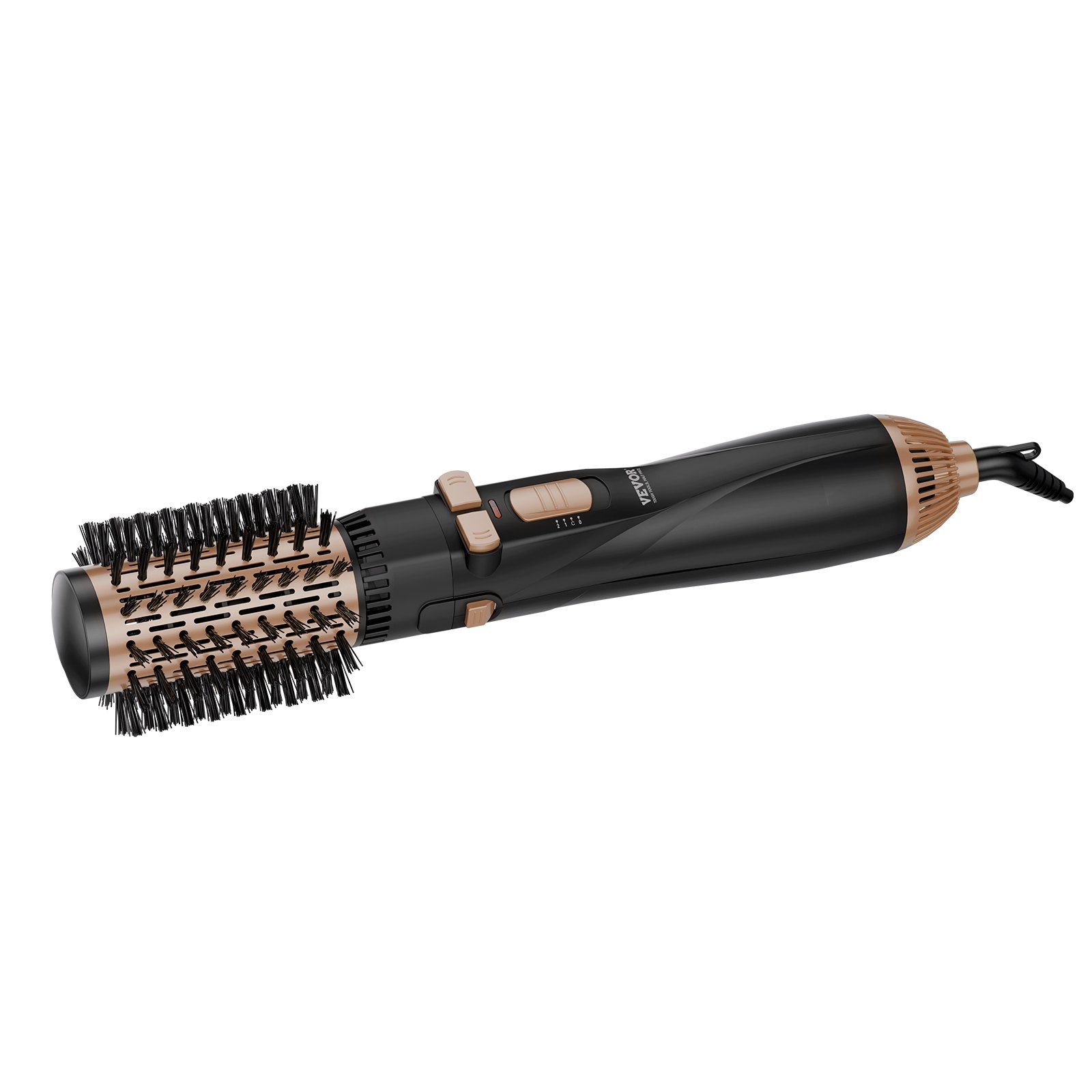 VEVOR Hot Air Brush, haarstyler, ionische hot air stylingborstelset met 3 keramische gecoate borstelkoppen (40/50/50 mm), 4-in-1 airstyler en volumizer, föhnborstel met 3 temperaturen voor het stijlen en krullen