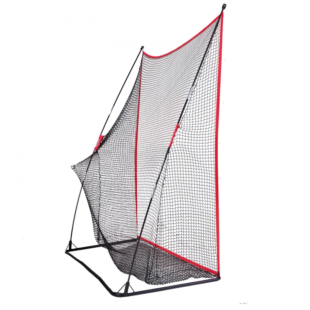 VEVOR Golf Practice Net, Gigantisch 2,3 x 2,1 m golfnet, Persoonlijke driving range voor binnen- en buitengebruik, Draagbaar golfhulpnet voor thuis met stevig frame van glasvezel en draagtas, Cadeau voor mannen, Golfliefhebbers