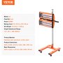 VEVOR 2200W High Power Infrared Paint Curing Lamp for Auto Drying Body Heating