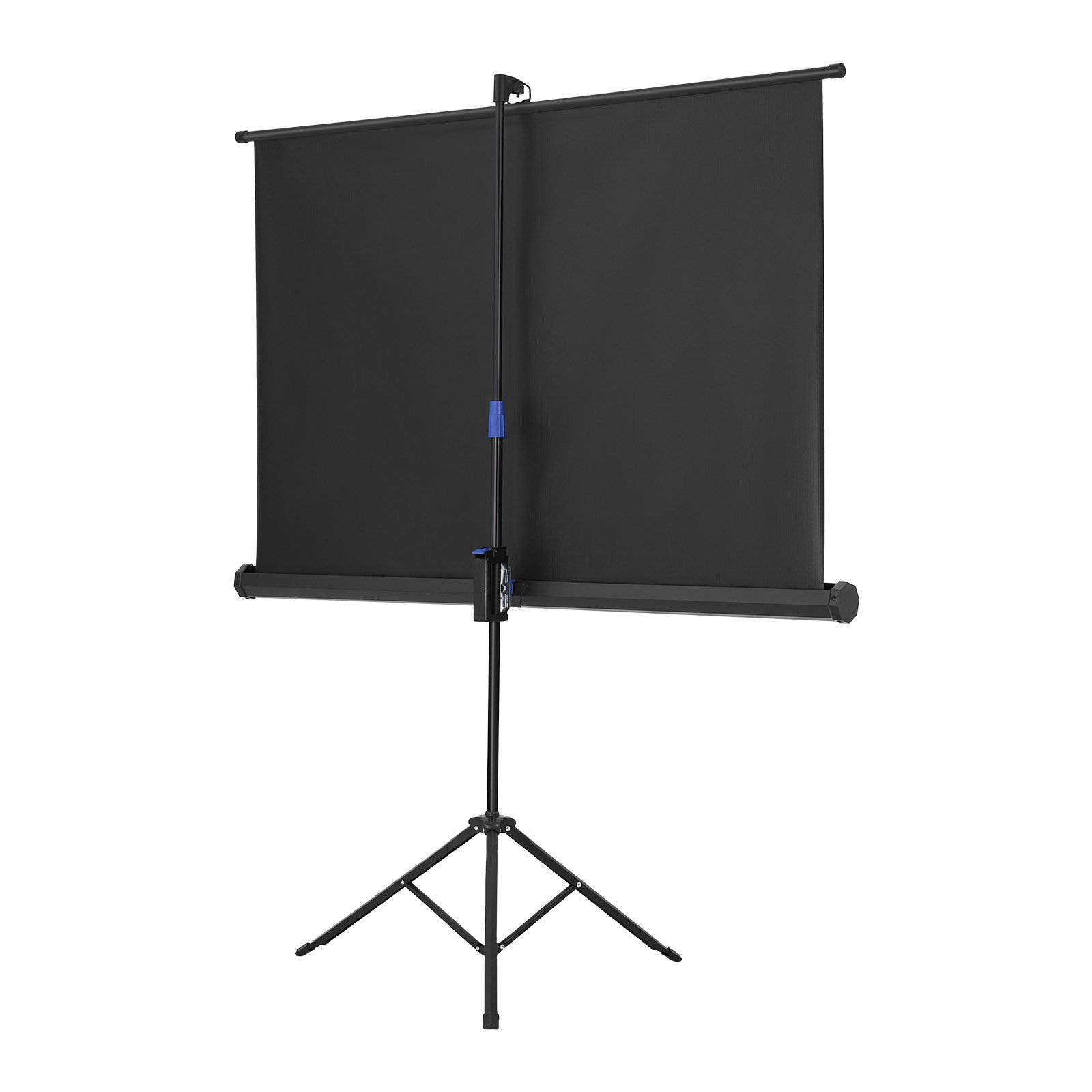 VEVOR Projector Screen with Stand, 60 Inch 160° Wide Angle Indoor Outdoor Projection Screen, 16:9 4K HD Wrinkleless Portable Tripod Screens with Carry Bag, for Movie Home Theater Office Presentation
