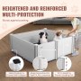 VEVOR Dog Whelping Box 48 x 48 x 18.1in PVC with Rails Pee Pad for Dogs Puppies