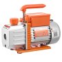 VEVOR AC Vacuum Pump and Gauge Set, 4.5 CFM 1/3 HP, Single Stage Rotary Vane HVAC Vacuum Pump, A/C Manifold Gauge Kit, for R134a R22 R410a R1234YF R32, with Carry Bag, for Auto HVAC Air Conditioning