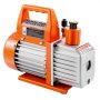 VEVOR Vacuum Pump, 100 L/min, HVAC Single Stage Rotary Vane AC Vacuum Pump, for R134a R22 R410a Systems, with Oil Bottle, 4 Pole Motor, 5 Pa, for Automotive Air Conditioner Maintenance Resin Degassing