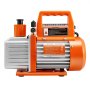 VEVOR Vacuum Pump, 100 L/min, HVAC Single Stage Rotary Vane AC Vacuum Pump, for R134a R22 R410a Systems, with Oil Bottle, 4 Pole Motor, 5 Pa, for Automotive Air Conditioner Maintenance Resin Degassing