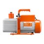 VEVOR vacuümpomp, 9 CFM, HVAC 2-traps roterende schoepen vacuümpomp, voor R134a R22 R410a systemen, Auto AC vacuümpomp kit met oliefles, voor harsontgassing voor auto-airconditioningonderhoud