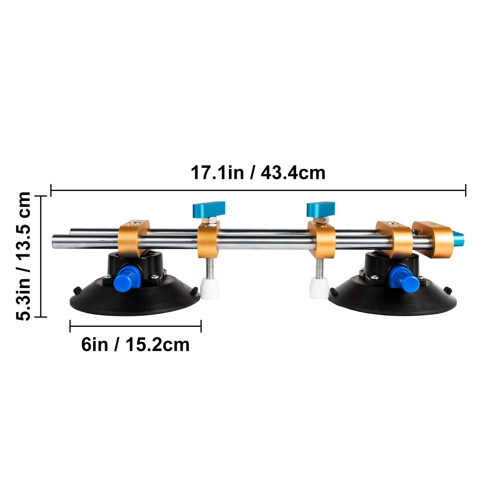 Vevor Vacuüm Zuignappen Naadloze Naad Setter Naadverbinding Nivellering 15,2 Cm