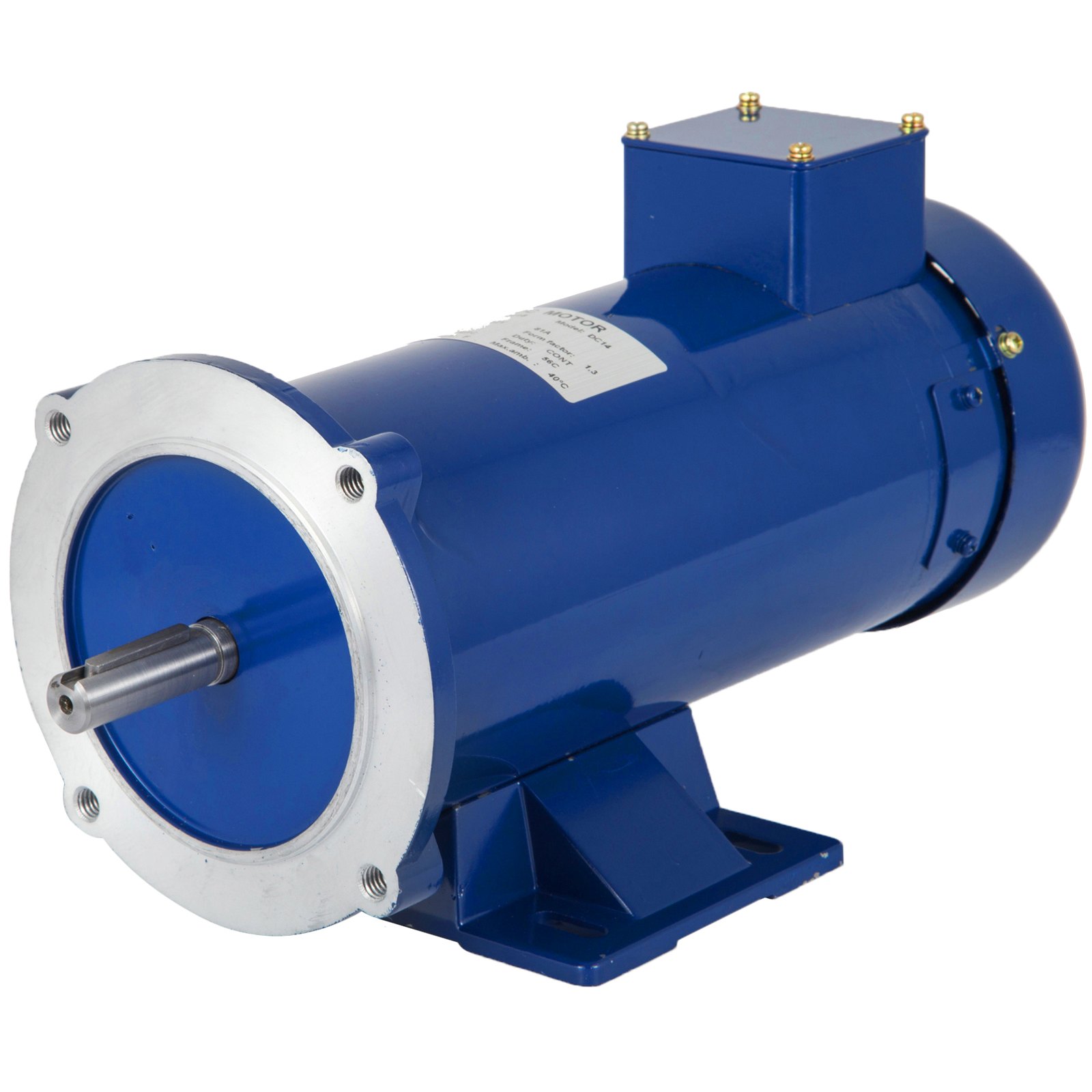 VEVOR 1 HP DC-motor met nominaal toerental van 1750 tpm, 12 V elektromotor, permanente magneetmotor
