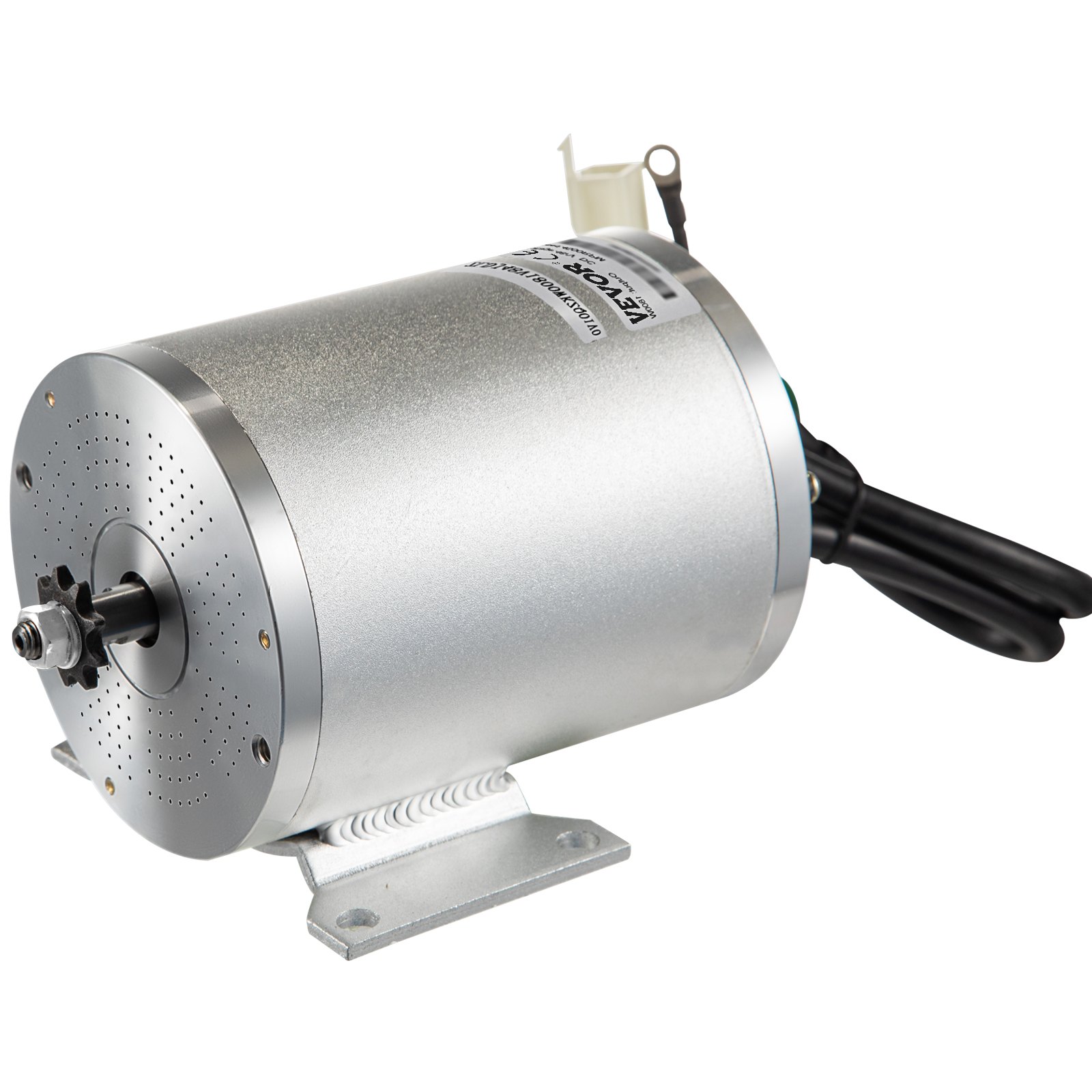 VEVOR 48V DC 1800 Watt Electric brushless  Motor with Controller & Charger 9 Tooth T8F Chain Sprocket and Mounting Bracket for Go Karts Scooters & E-bike