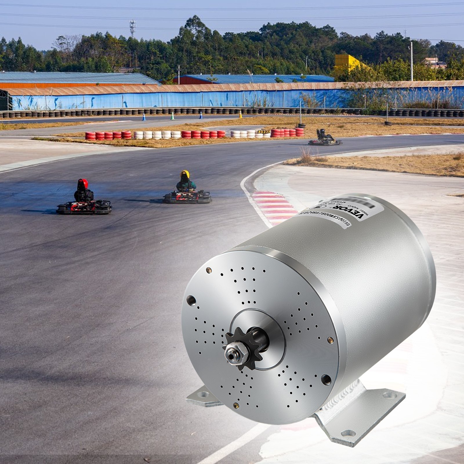 VEVO 48V elektrische borstelloze DC-motor 1800W, borstelloze elektromotor 4500 U, borstelloze elektromotor