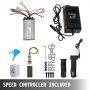 Husuper 500 Watts 36 Volt Brushless Motor 2800 RPM Electric Scooter Motor Kit with Speed Controller and Key Lock Throttle Charger for Mini Bike Quad and Go-Kart