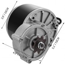 250W 24V DC Motor Gear Reduction Motor Kit Bicycle Sprocket Wheel Low Noise
