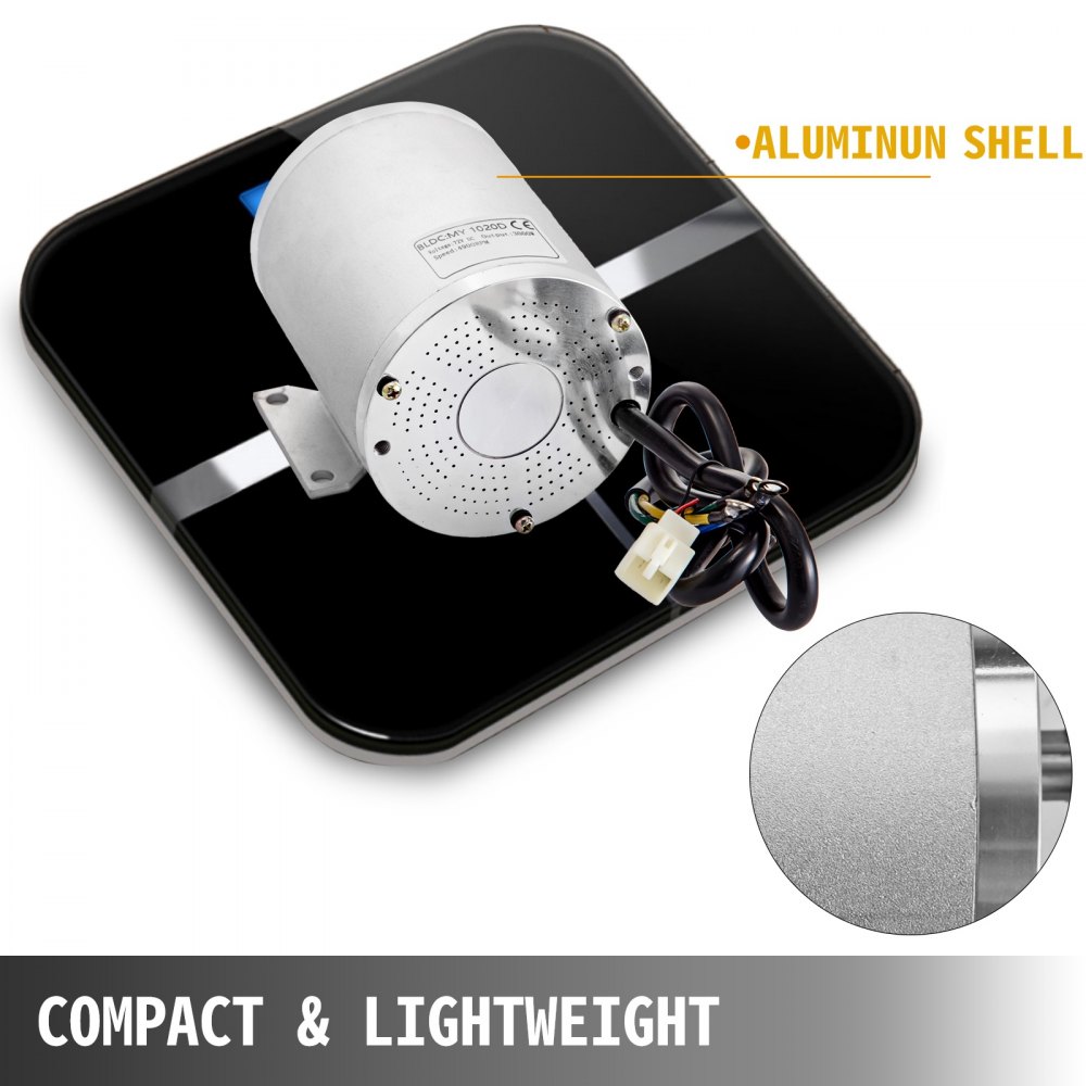 Borstelloze gelijkstroom Motor Elektrische Motor Go-kart Elektrische Fiets Motor 72V 3KW