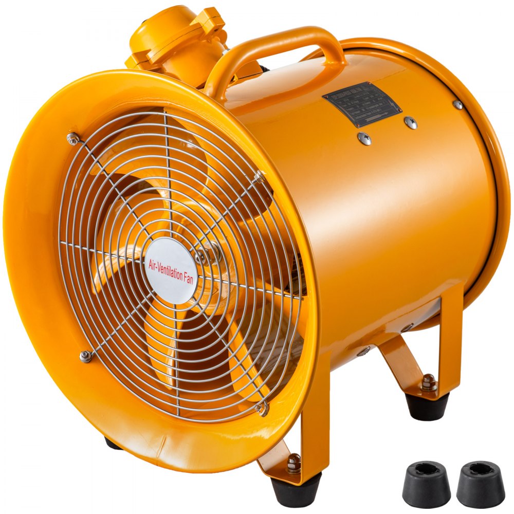 Husuper ATEX Portable Ventilator Fan 12 Inch(300mm) 500W Explosion Proof Extractor or Ventilator 220V 50HZ Speed 2920 RPM for Extraction and Ventilation in Potentially Explosive Environments