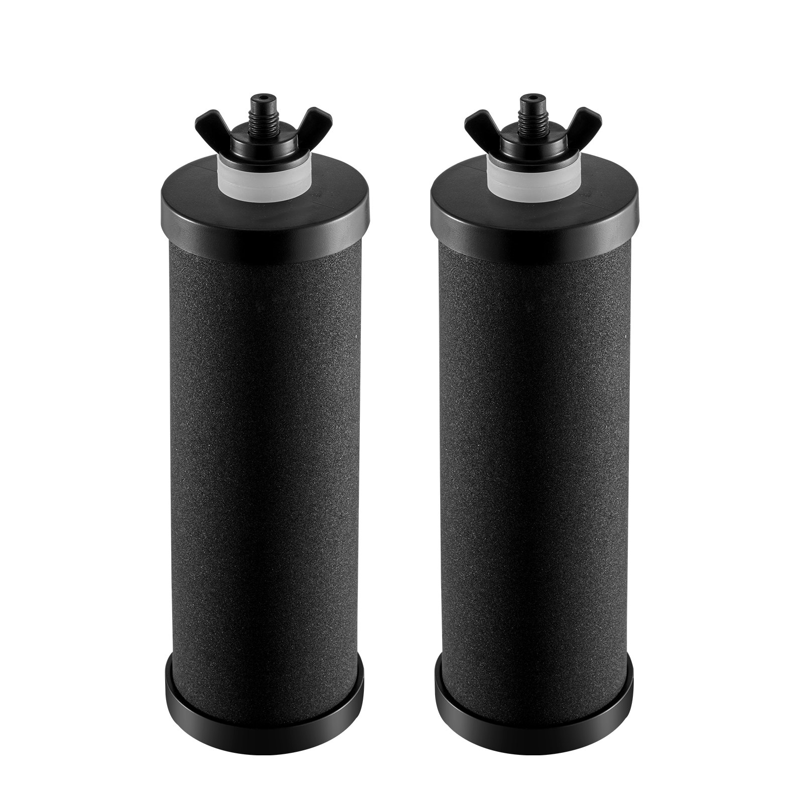 VEVOR Waterfilter Vervangende Zuiveringselementen Vervangende Filter 2-Pack (2 Actieve Koolfilters), Zwaartekracht Waterfiltersysteem Vervanging, Compatibel met de meeste merken, Gemakkelijk Vervangbaar Waterfilter