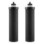Vervangende zuiveringselementen voor VEVOR-waterfilters, vervangend filter met actieve kool (2-pack), eenvoudig vervangbaar waterfilter, vervanging voor zwaartekrachtwaterfiltersysteem, compatibel met de meeste merken