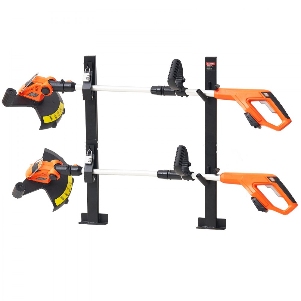 VEVOR Grastrimmerhouder Onkruidverdelger Verticaal Max. Draagvermogen 10 kg (1 sleuf) Grastrimmer met 2 sleuven Trimmerstandaard voor uw tuin- en landschapsbehoeften