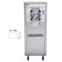 VEVOR commerciële ijsmachine, 18 liter/u output, enkele smaak ijsmachine met wielen, 6 liter roestvrijstalen cilinder, LED-paneel, automatische voorkoeling met reiniging, voor restaurantsnackbars