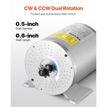 VEVOR 3kW borstelloze DC-motor 72V 4900rpm elektrische motorregelaar