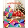 VEVOR Wheel of Fortune (305 mm) 10 Slots Wheel of Fortune met standaard, loterijspellen Winnende Roulette met schoolbordwisser en 2 stiften, 6 kleuren, draaiend prijzenwiel Ideaal voor feestcafés, beurzen