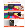 VEVOR Wheel of Fortune (457 mm) 14 Slots Wheel of Fortune met standaard, loterijspellen Winnende Roulette met schoolbordwisser en 2 stiften, 6 kleuren, draaiend prijzenwiel Ideaal voor feestcafés, beurzen