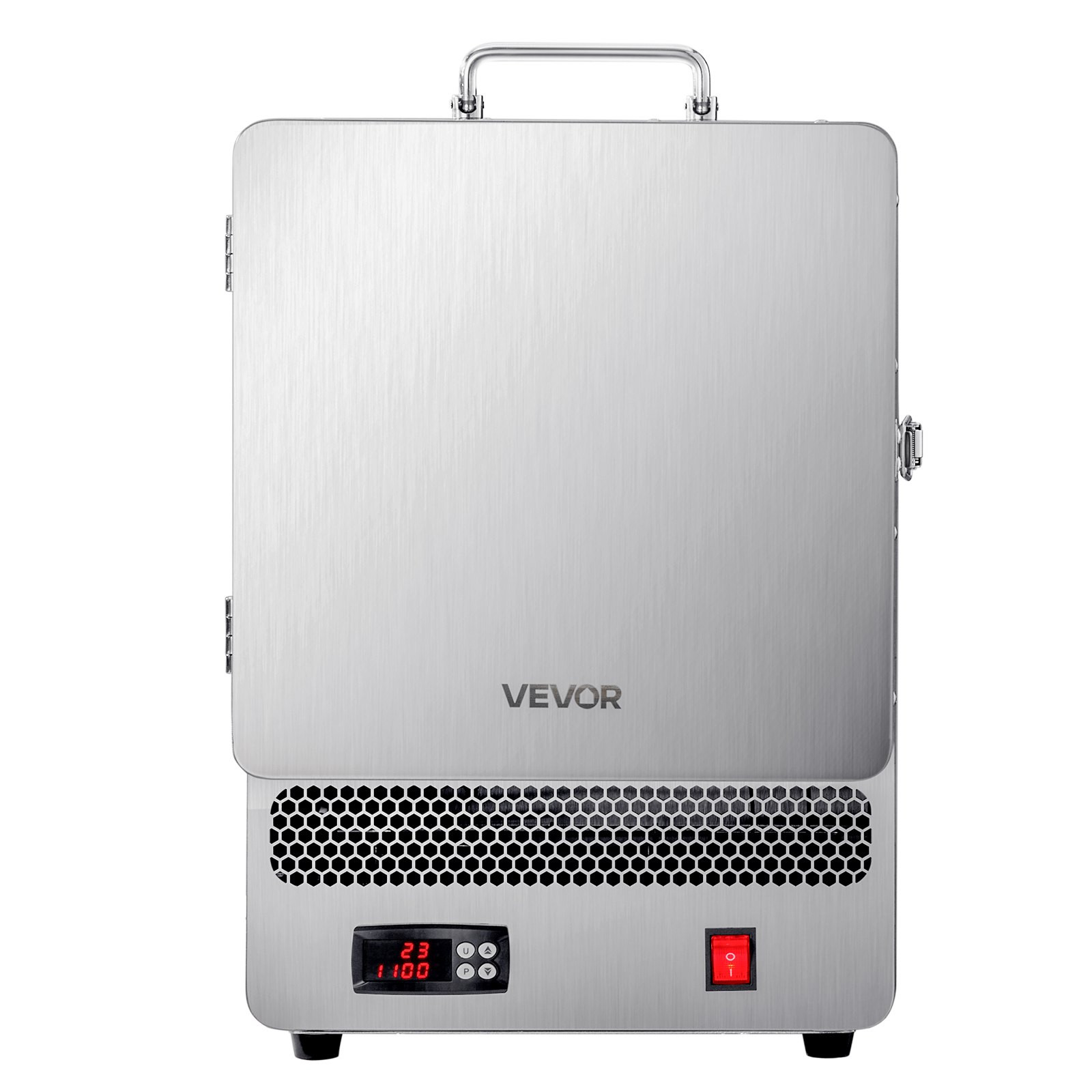 VEVOR Tabletop Kiln Melter, 1500W Powerful Electric Kiln, 2192℉ / 1200℃ Max Temperature, Stainless Steel, Gold Melting Furnace for Wax Casting, Clay DIY, Metal Tempering, Glazing on Pottery, Silver