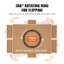 VEVOR puzzle board with 360° rotating ring, 400mm diameter for easy flipping and quick puzzle piece search.