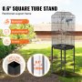 VEVOR flight bird cage with rust-proof, corrosion-proof square tube stand and durable frame.