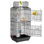 VEVOR Vogelkooi, 457 x 355 x 925 mm, Vogelhuisje voor Parkieten, Vinken, Kanaries, Agaporniden, Valkparkieten, Grasparkieten, Kleine Monniksparkieten, Metalen Kooi met Schommel en Zitstok