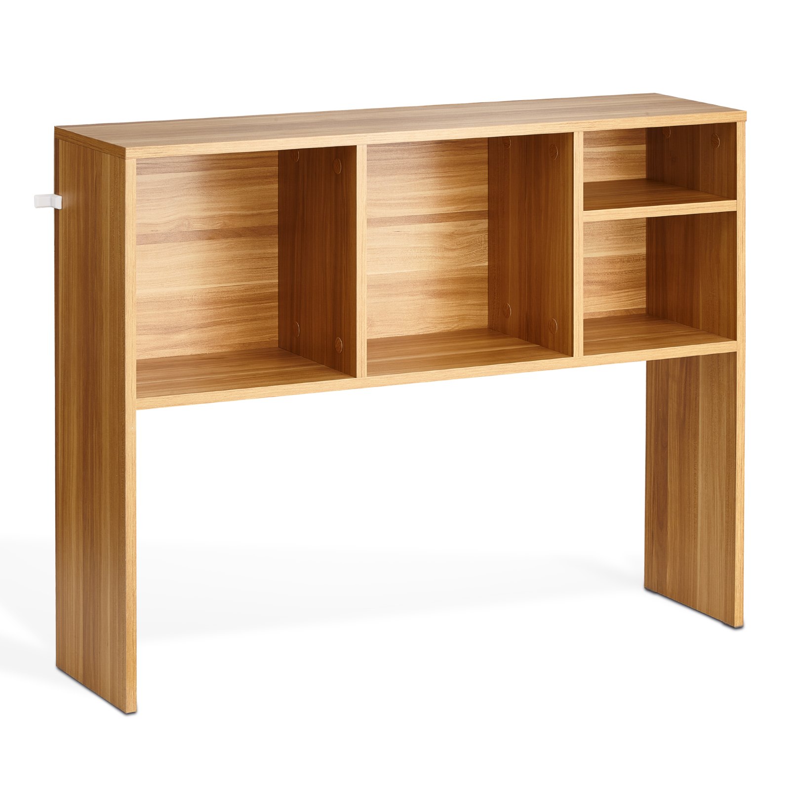VEVOR Bureau Boekenplank 1-laags Organizer (94 x 24 x 73 cm) Tafelplanken Bureau Organizer Display Plank Gemaakt van Spaanplaat met Antislip Voetjes, voor Kantoor Slaapzaal, Houtkleur